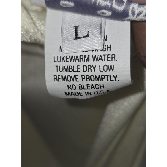 VTG Jacyra Slip Dress Womens L Ivory Lace Trim Adjustable Straps Maxi Made USA - Picture 7 of 8